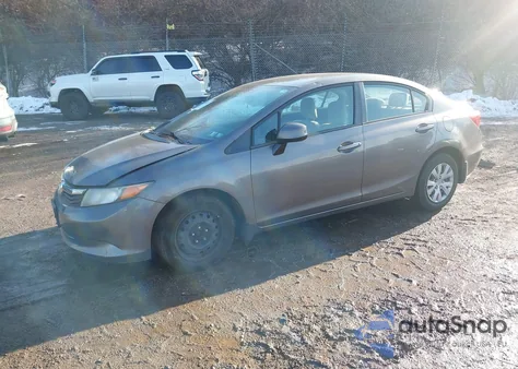 2012 Honda Civic Lx from USA, damaged, VIN 19XFB2F59CE370670